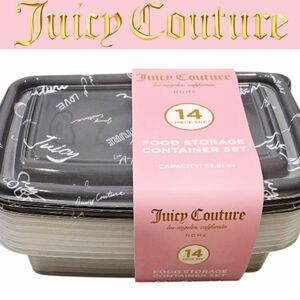 Juicy Couture Home Juicy Logo Word Play Print 14-PC Food Storage Set